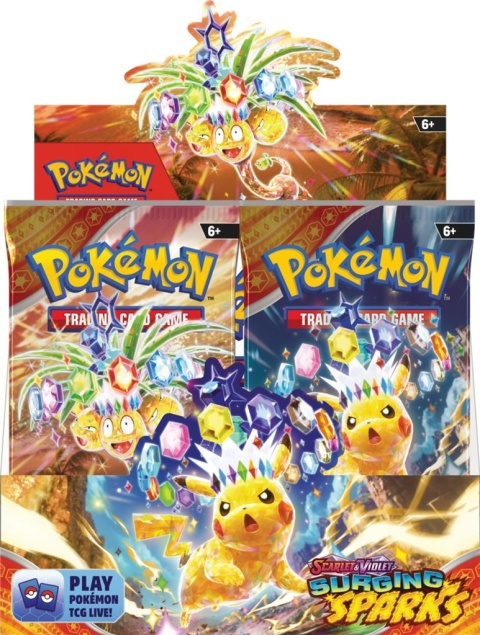 6 x Pokemon TCG: SV 08 Surging Sparks - Booster Box (case)