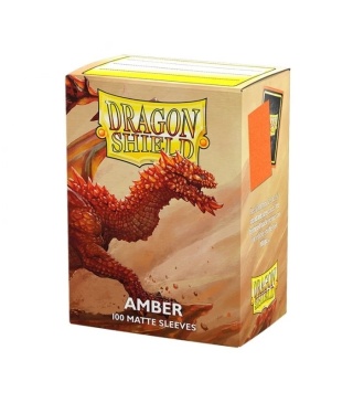 Koszulki na karty Dragon Shield - Amber 100 Standard Matte