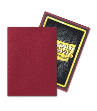 Koszulki na karty Dragon Shield - Blood Red 100 Standard Matte