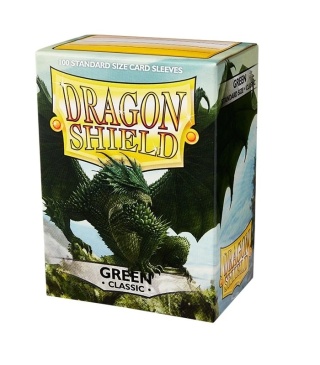 Koszulki na karty Dragon Shield - Green 100 Standard Classic