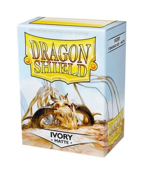 Koszulki na karty Dragon Shield - Ivory 100 Standard Matte