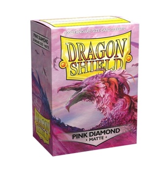 Koszulki na karty Dragon Shield - Pink Diamond 100 Standard Matte