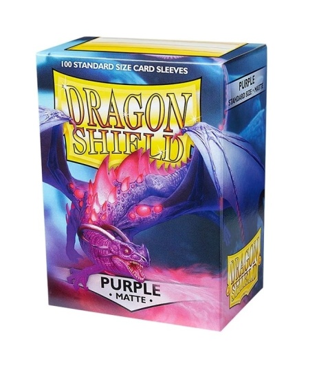 Koszulki na karty Dragon Shield - Purple 100 Standard Matte