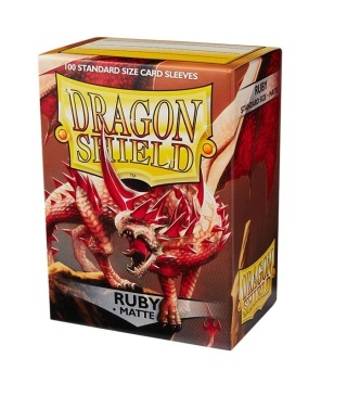 Koszulki na karty Dragon Shield - Ruby 100 Standard Matte