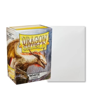 Koszulki na karty Dragon Shield - White 100 Standard Classic