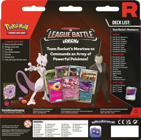 League Battle Deck - Team Rocket's Mewtwo ex