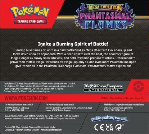 Pokémon TCG: Mega Evolution - Phantasmal Flames - Booster Box