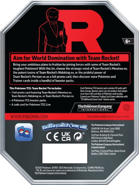 Pokémon TCG: Team Rocket Tin - Persian ex