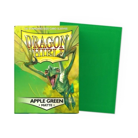 Koszulki na karty Dragon Shield - Apple Green 100 Standard Matte