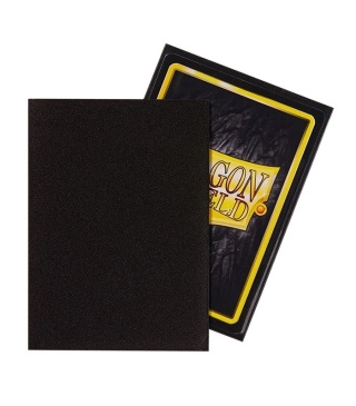 Koszulki na karty Dragon Shield - Black 100 Standard Matte