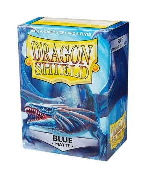 Koszulki na karty Dragon Shield - Blue 100 Standard Matte
