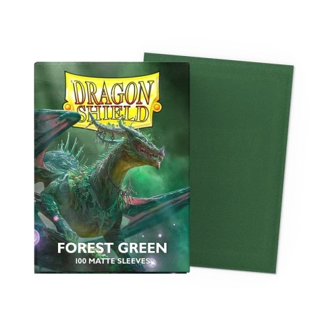 Koszulki na karty Dragon Shield - Forest Green 100 Matte
