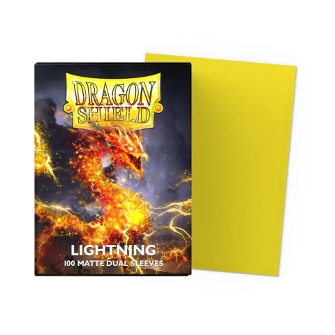 Koszulki na karty Dragon Shield - Lightning 100 Matte Dual