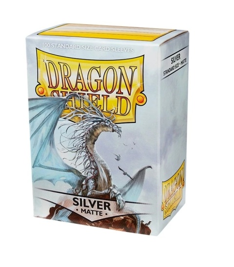Dragon Shield - Silver 100 Standard Matte