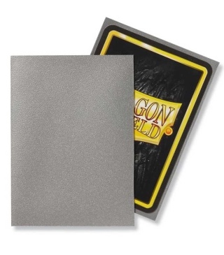 Koszulki na karty Dragon Shield - Silver 100 Standard Matte