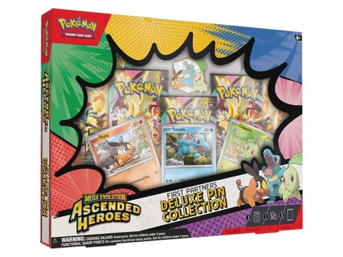 Pokémon TCG: Mega Evolution - Ascended Heroes - Deluxe Pin Collection - First Partners