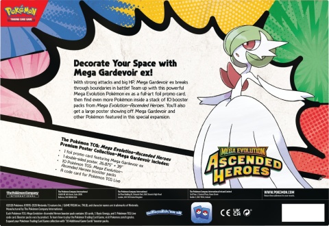 Pokémon TCG: Mega Evolution - Ascended Heroes - Premium Poster Collection - Mega Gardevoir