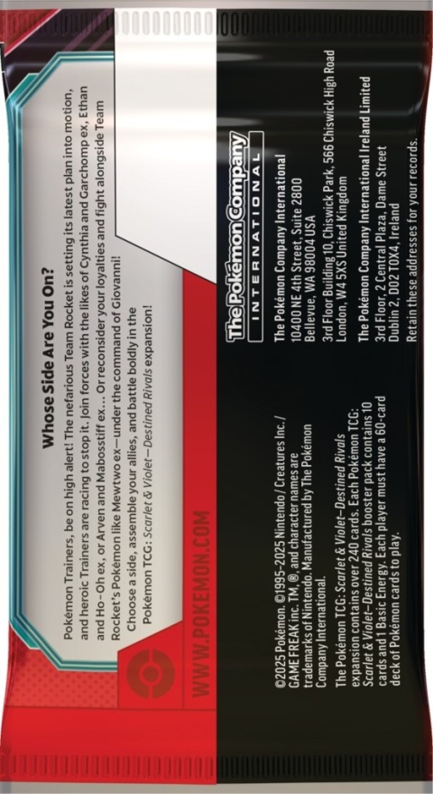 Pokémon TCG: Scarlet & Violet - Destined Rivals - Booster