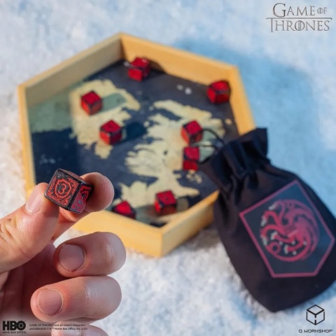 Zestaw Kości Gra o Tron - 10xK6 Targaryen