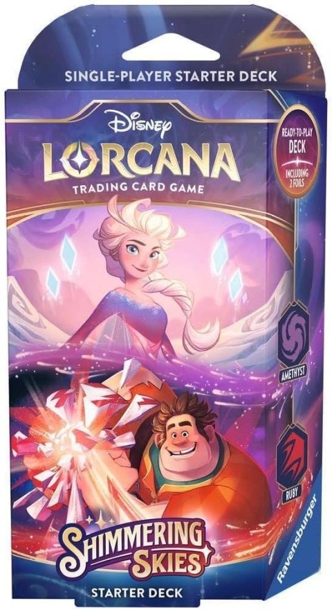 Disney Lorcana TCG: Shimmering Skies - Starter Deck: Amethyst & Ruby