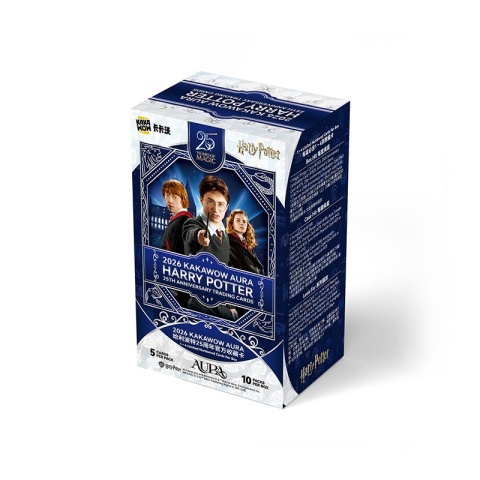 KAKAWOW - 2026 AURA Harry Potter 25th Anniversary Trading Cards Box (10 Packs) - EN