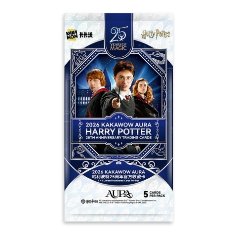 KAKAWOW - 2026 AURA Harry Potter 25th Anniversary Trading Cards Box (10 Packs) - EN
