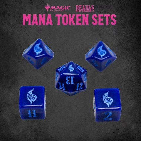 Magic: The Gathering - Blue Mana - Dice and Token Set