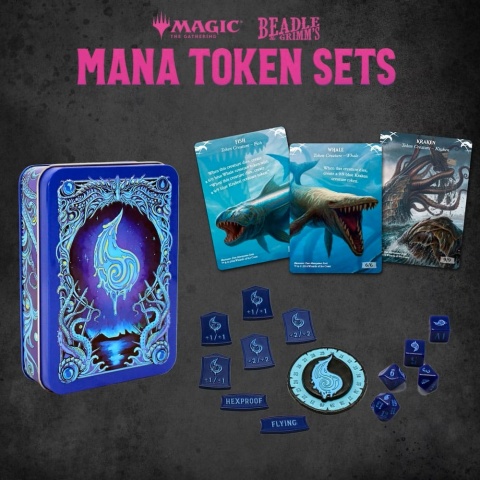 Magic: The Gathering - Blue Mana - Dice and Token Set