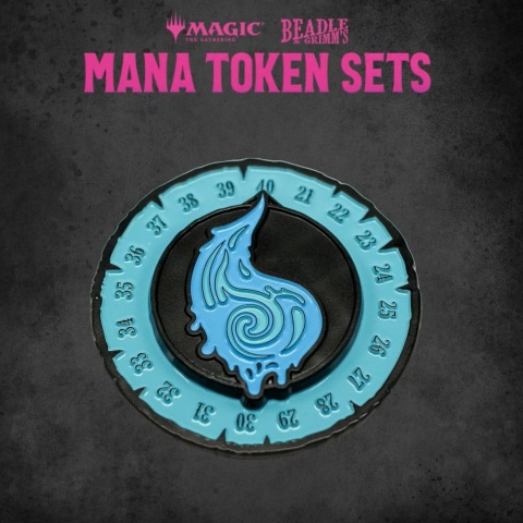 Magic: The Gathering - Blue Mana - Dice and Token Set