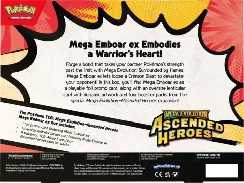 Pokémon TCG: Mega Evolution - Ascended Heroes - Mega Emboar ex Box