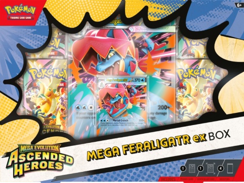 Pokémon TCG: Mega Evolution - Ascended Heroes - Mega Feraligatr ex Box